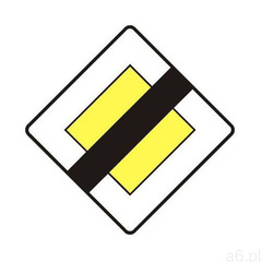 Znak drogowy informacyjny D-2 Koniec drogi z pierwszeństwem - ogłoszenia A6.pl