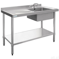 Stół roboczy ze zlewem | 1200x600x(H)900mm - ogłoszenia A6.pl