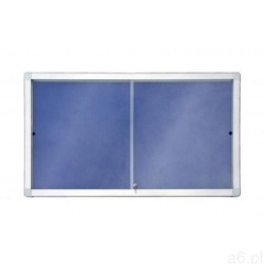 Gablota informacyjna 2x3 model 1 – wewnętrzna z przesuwanymi drzwiami tekstylna 12xA4(141x70cm), GT1 - ogłoszenia A6.pl