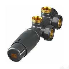 Zestaw termostatyczny DUO-PLEX lewy 3/4" RAL 7106 LUXRAD - ogłoszenia A6.pl