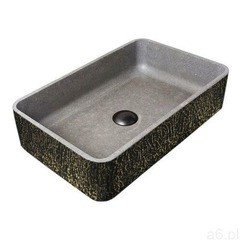 TEXTURAL FANTAZY - betonowa umywalka nablatowa ze strukturalnym zdobieniem metalicznym - ogłoszenia A6.pl
