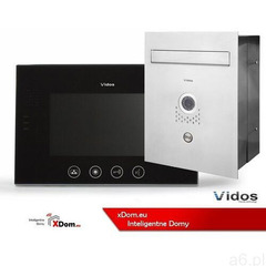 Zestaw VIDOS skrzynka na listy z wideodomofonem. Monitor 7'' S551-SKP_M670B-S2 - ogłoszenia A6.pl