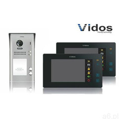 Vidos Zestaw cyfrowy wideodomofon dwurodzinny s1102a_m1021b czarny - ogłoszenia A6.pl