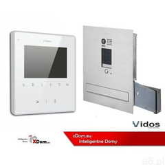 VIDOS Zestaw wideodomofonu skrzynka na listy z szyfratorem monitor 3,5 S1401D-SKM+M1022W - ogłoszenia A6.pl
