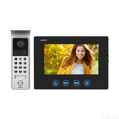 Zestaw wideodomofonowy bezsłuchawkowy, kolor, lcd 7", z szyfratorem, natynkowy, czarny, ceres ma - ogłoszenia A6.pl