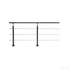 Zestaw uzupełniający do balustrady pro3 poziomy antracyt 2 m. marki Dolle - ogłoszenia A6.pl