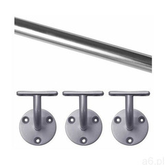 Poręcz schodowa ścienna aluminiowa srebrna 2 metry PRO3 Dolle - ogłoszenia A6.pl