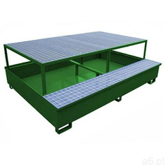 Wanna wychwytowa z podstawką - 1100 l. - na 2 pojemniki ibc zielony 230 cm 165 cm x 80 cm powyżej 50 - ogłoszenia A6.pl