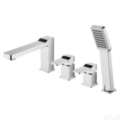 Omnires Slide SL7732 chrom bateria wannowa 4-otworowa (5902539818819) - ogłoszenia A6.pl