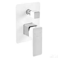 parma bateria wannowo-prysznicowa podtynkowa, biel + chrom pm7435 crb marki Omnires - ogłoszenia A6.pl