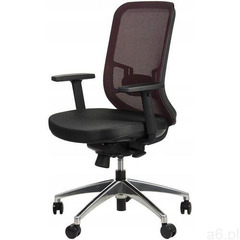 ERGONOMICZNE KRZESŁO OBROTOWE REGULOWANE VALVA ALU BORDO - ogłoszenia A6.pl