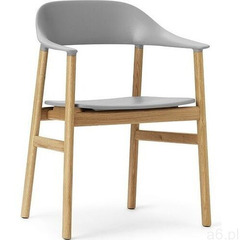 Normann copenhagen Krzesło z podłokietnikami herit jasny dąb szare (5712396024120) - ogłoszenia A6.pl