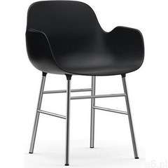 Fotel form chromowane nogi czarny marki Normann copenhagen - ogłoszenia A6.pl