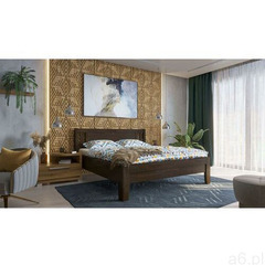 Łóżko z litego drewna bukowego celin k2, kolor bk10 palisandr, 180x200 cm marki Dlaspania - ogłoszenia A6.pl