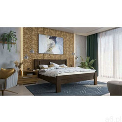 Dlaspania Łóżko z litego drewna bukowego celin h2, kolor bk10 palisandr, 180x200 cm - ogłoszenia A6.pl