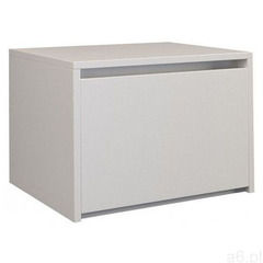 Minimalistyczna szafka nocna Reja - biała - ogłoszenia A6.pl
