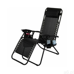 Leżak SASKA GARDEN 1032290 Czarny - ogłoszenia A6.pl