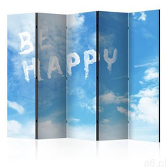 Parawan 5-częściowy - Be happy II [Room Dividers] - ogłoszenia A6.pl