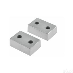 Zestaw nóżek meblowych 60 x 40 mm srebrne 2 szt. - ogłoszenia A6.pl