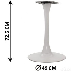 PODSTAWA BIAŁA FI 49 CM DO STOLIKA STOŁU POSTUMENT NOGA - ogłoszenia A6.pl