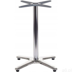 ALUMINIOWA UCHYLNA PODSTAWA 63x63 cm NOGA DO STOLIKA INOX - ogłoszenia A6.pl
