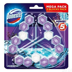 Domestos Lavender TRIO Kostka WC Power 5 koszyk 3 x 55g - ogłoszenia A6.pl