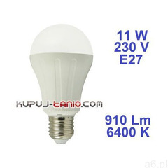 Żarówka LED Bańka (A65) 11W, 230V, gwint E27, barwa biała (8433325175771) - ogłoszenia A6.pl