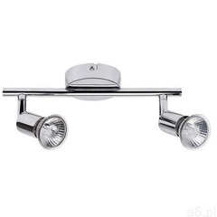 Listwa lampa sufitowa spot Rabalux Norton 2x50W GU10 chrom 6046, kolor Srebrny - ogłoszenia A6.pl
