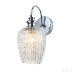 Kinkiet szklany glamour z kryształkami Italux Pirita CR C 1x40W E14 chrom MBM2286/1C CR >>> - ogłoszenia A6.pl