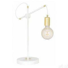 Lumes Biała metalowa lampka na biurko - d098-dopio - ogłoszenia A6.pl