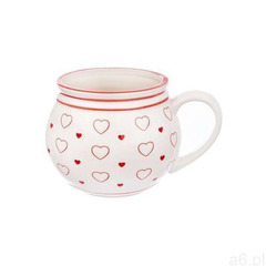 Orion Kubek ceramiczny Krajáč 450 ml, małe serca, 115890 - ogłoszenia A6.pl
