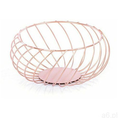 Metalowy koszyk dekoracyjny Merida Rosegold, 22 x 10 cm (5903575079394) - ogłoszenia A6.pl