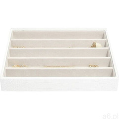 Stackers Szkatułka na biżuterię croc pięciokomorowa classic biała (5013648045529) - ogłoszenia A6.pl
