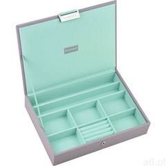 szkatułka na biżuterię stackers classic szaro-miętowa z pokrywką (5013648036350) - ogłoszenia A6.pl