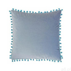 Poduszka z pomponikami Pom Poms niebieska 40 x 40 cm (5902340661833) - ogłoszenia A6.pl