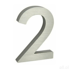 Aluminiowy numer domu 2, 3D, pow. szlifowana, 689343 - ogłoszenia A6.pl