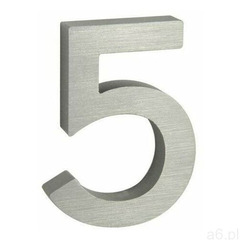 Aluminiowy numer domu 5, 3D pow. szlifowana, 689337 - ogłoszenia A6.pl