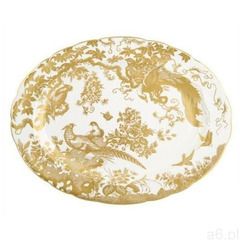 Royal Crown Derby Gold Aves Półmisek Owalny 38cm, AVEGOL00108 - ogłoszenia A6.pl