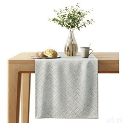AmeliaHome Bieżnik Caspe srebrny, 40 x 140 cm (4251838528648) - ogłoszenia A6.pl