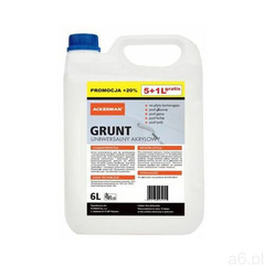 Grunt akrylowy uniwersalny gotowy 6 litrów Ackerman (5902188064605) - ogłoszenia A6.pl