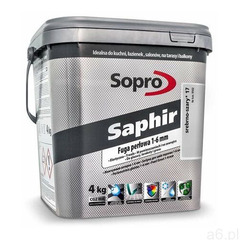 Fuga cementowa SAPHIR srebrno-szary 17 4 kg SOPRO (5901740950240) - ogłoszenia A6.pl