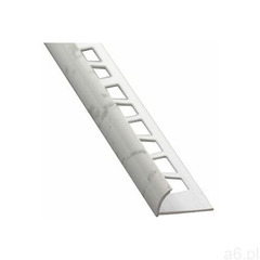 Profil do glazury zewnętrzny półokrągły PVC 8 mm / 2.5 m Biały marmur Standers - ogłoszenia A6.pl