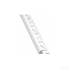 Standers Profil do glazury zewnętrzny półokrągły aluminium 12 mm / 2.5 m biały - ogłoszenia A6.pl