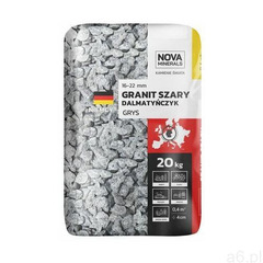 Nova minerals Grys szary dalmatyńczyk 20 kg 16 - 22 mm szary (5903754488214) - ogłoszenia A6.pl