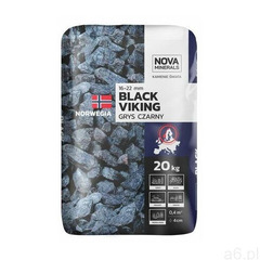 Grys CZARNY VIKING 20 kg 16 - 22 mm czarny NOVA MINERALS (5903754488429) - ogłoszenia A6.pl