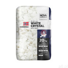 Nova minerals Grys white crystal 20 kg 30 - 60 mm biały (5903754488467) - ogłoszenia A6.pl