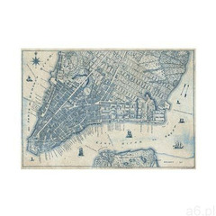 Fototapeta OLD VINTAGE CITY MAP 368 x 254 cm - ogłoszenia A6.pl