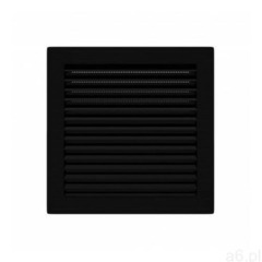 Kratka wentylacyjna skośna z siatką 14x14 czarna/grafit 0945 marki Airroxy - ogłoszenia A6.pl