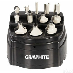 Zestaw frezów do drewna GRAPHITE 57H210 widiowe (12 elementów) + DARMOWY TRANSPORT! - ogłoszenia A6.pl