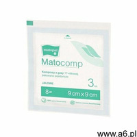 Matopat Kompresy z gazy matocomp jałowe (ind. pakowane) 3szt. 9x9cm 17n 8 | oficjalny sklep seni - ogłoszenia A6.pl
